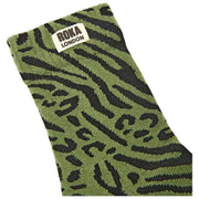 Chaussettes Roka Wimbledon Crew - Vert Artichaut Animal Mixte