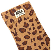 Chaussettes Roka Wimbledon Crew - Savannah Léopard Sable Beige