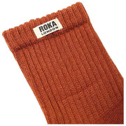 Chaussettes Roka Windsor Solid Crew - Bran Brown