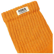 Chaussettes Roka Windsor Solid Crew - Orange Brûlé