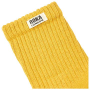 Chaussettes Roka Windsor Solid Crew - Jaune Maïs