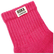 Chaussettes Roka Windsor Solid Crew - Rouge Granita