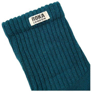 Chaussettes Roka Windsor Solid Crew - Sarcelle