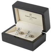 Boutons de manchette Gervaise 3D 40e anniversaire de Simon Carter - Argent