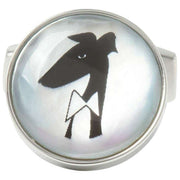 Boutons de manchette Gervaise 40e anniversaire de Simon Carter - Argent/Noir