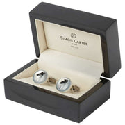 Boutons de manchette Gervaise 40e anniversaire de Simon Carter - Argent/Noir