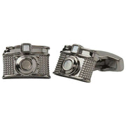 Boutons de manchette appareil photo vintage Simon Carter - Argent