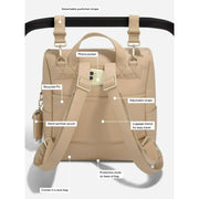 Sac à dos à langer Stackers - Camel Tan