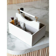 Organisateur de cosmétiques classique Stackers - Galet blanc