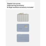 Étui à bijoux de voyage extensible Stackers - Avoine/Bleu