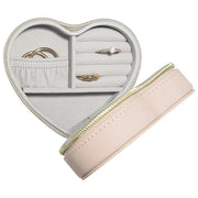 Boîte à bijoux de voyage Stackers Heart - Raphia Blush