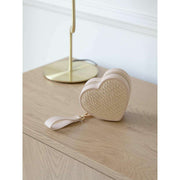 Boîte à bijoux de voyage Stackers Heart - Raphia Blush