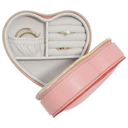 Boîte à bijoux de voyage Stackers Heart - Rose