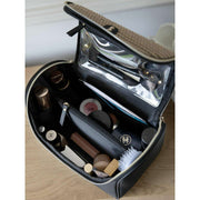 Grande trousse à cosmétiques Stackers - Raphia Noir