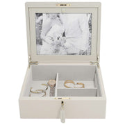 Boîte à bijoux photo de luxe de taille moyenne Stackers - Crème d'avoine