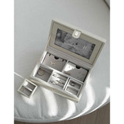 Boîte à bijoux photo de luxe Stackers - Crème d'avoine
