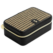 Boîte à bijoux de voyage de luxe Stackers - Raphia noir