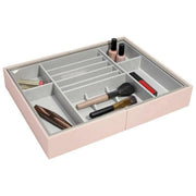 Organisateur de tiroir de maquillage Stackers - Rose poudré