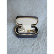 Boîte à bijoux de voyage zippée Stackers Petite - Bleu marine