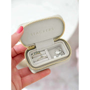 Boîte à bijoux de voyage zippée Stackers Petite - Avoine