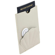 Pochette pour passeport Stackers Shell - Crème d'avoine