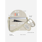 Sac de rangement élégant pour ordinateur portable et câbles Stackers - Crème d'avoine
