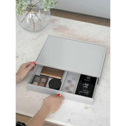 Organisateur de maquillage à tiroir super grand Stackers - Gris galet