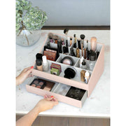Organisateur de maquillage Supersize Stackers - Blush/Or