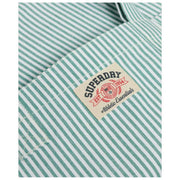 Superdry & Co Oxford Stripe Tote Bag - Menthe poivrée/Rayure blanche craie