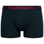 Superdry & Co Lot de trois boxers - Marine/Bleu/Rouge