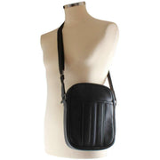 Ted Baker Keiigan Striped Flight Bag - Black