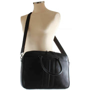 Ted Baker Kenriik Striped Document Bag - Black