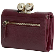 Petit porte-monnaie à pompon en cuir Ted Baker Roosa - Rouge foncé