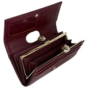Grand porte-monnaie à pompon en cuir Ted Baker Roosali - Rouge foncé