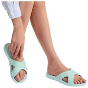 Sliders à sangles croisées SOLBOUNCE Bounce de Totes - Vert Menthe