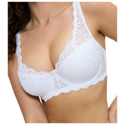 Soutien-gorge rembourré en dentelle avec armatures Triumph Amourette - Blanc