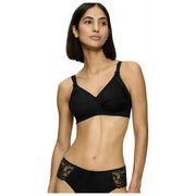 Soutien-gorge sans armatures en coton Triumph Doreen - Noir