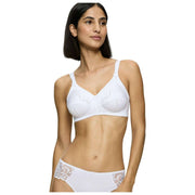 Soutien-gorge sans armatures en coton Triumph Doreen - Blanc