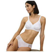 Soutien-gorge sans armatures en coton Triumph Doreen - Blanc