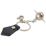 Vivienne Westwood Porte-clés Orb 3D - Noir/Argent