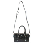 Vivienne Westwood Bettina Emboss Croc Mini Sac à Bandoulière - Noir