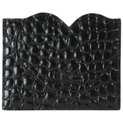 Vivienne Westwood Emboss Croc Heart Card Holder - Noir
