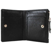 Vivienne Westwood Porte-cartes en cuir souple à rabat fin - Noir