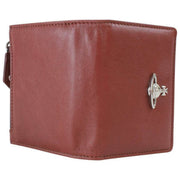 Vivienne Westwood Slim Flap Porte-Cartes En Cuir Souple - Marron Châtaigne