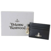 Vivienne Westwood Porte-cartes lisse avec breloques - Noir
