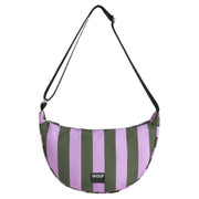 WOUF Niza Half Moon Crossbody Bag - Green/Purple