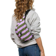 WOUF Niza Half Moon Crossbody Bag - Green/Purple