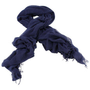 Bassin and Brown Aeolus Large Plain Scarf  - Blue