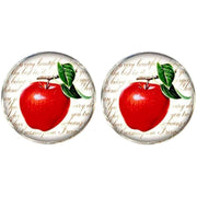 Bassin and Brown Apple Cufflinks - Red