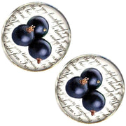 Bassin and Brown Blackcurrant Cufflinks - Purple/White